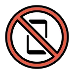 No Mobile Phones SVG Icon